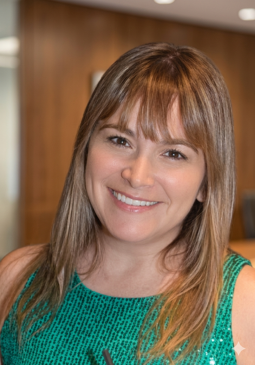 Foto profesional de la Dra. Nadia Romero, odontóloga M.P. 1273